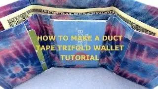 Easy DIY Duct Tape Trifold Wallet with Pockets and ID Holder - How to Make Tutorial
