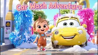 Car Wash Adventure | Let's Wash the Cars🚜🛻🚓 | Nursery Rhymes & Kids Songs |