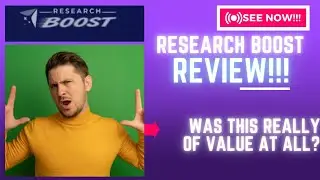 Research Boost Review-Was This REALLY Of VALUE At ALL Or NOT ??See(Check Before use)
