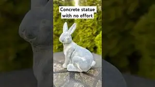 Concrete statue with no effort. #concrete #statue #diy #homemade