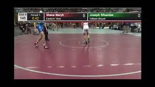 US Army Folk Nationals Wrestling Round of 32 145lbs Match: Shane Maryk vs Joseph Sifuentes