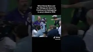 Minnesota  Vikings. Vs Dallas Cowboys Thanksgiving 🤠  Randy Moss Goes Off