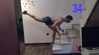 50 ejercicios de fitness en escalera