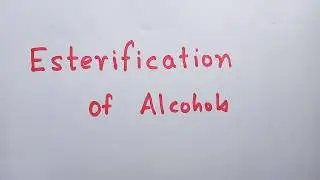 Esterification of alcohols