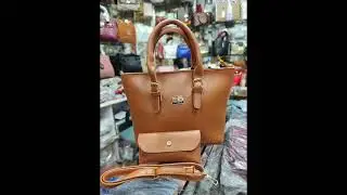 Imported  Quality leather bag big size long strip 2 pcs set | Price 2700 /0301 4766881 #ytshorts