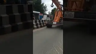 ACE Hydra Crane At High Speed🔥🔥| Gurgaon | Jainish Dagar | #viral #shorts #trucks #tractor #ace