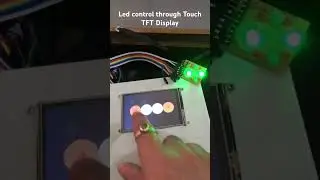 Touch TFT Display controlled Leds- 4 led control #smedehradun #arduino