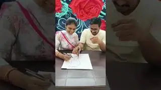 Pen Race for the couple #funny #telugupeople #trending #challenge #gmaes #prahatalk's