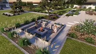 Nowoczesny projekt kostki – biel, szarości i duże płyty w eleganckim stylu