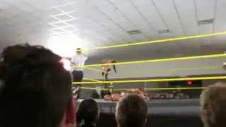 Finn Balor put his head through the roof while doing the Coup De Grace