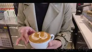 33-Second Latte Art Tutorial: Watch This Perfect Pour! #latteart #coffeeart #baristaskills