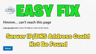 How To Fix Server IP/DNS Address Could Not Be Found Error (2026)  | Google Chrome & Windows Fix
