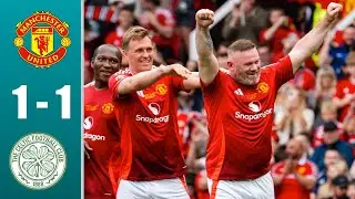 Wayne Rooney Goal - Man United Legends vs Celtic Legends Highlights & Goals 2024