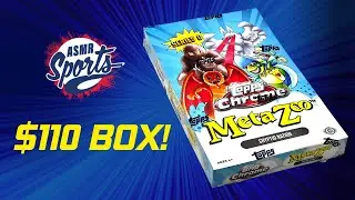 ASMR: Topps Chrome Meta Zoo Series 0 Hobby Box / whispering / gum chewing