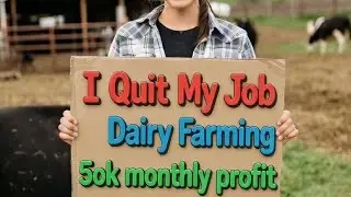 😱Ak farmer nai job quit ki aur Dairyfarming start ki 🎉 5Ok monthly profit 💯