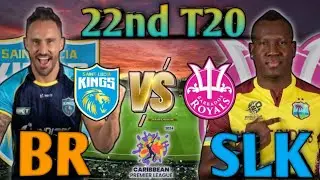 BR vs SLK CPL Match Prediction | 22nd T20 Match Pitch Report |🌍Guyana