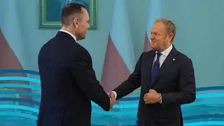 Nawrocki przyjął Tuska w Pałacu Prezydenckim