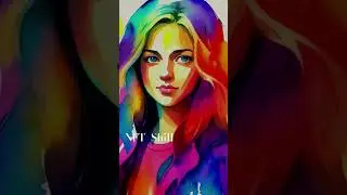 Discover the Mesmerizing NFT: Divinely Beautiful Woman with Rainbow Features #nftshill #shortsvideo