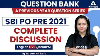 Banking Exam 2022 | SBI CLERK Pre 2021 Previous Year Paper Discussion | English by Rupam Chikara