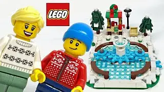 LEGO Ice Skating Rink review! 2020 set 40416!