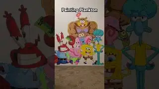 Painting Bikini Bottom&rsquo;s Biggest Menace #spongebob #nickelodeon #cartoon #drawing #painting