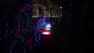 LED Water Drummers in LED costumes for Dubai Shopping Festival 2017