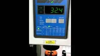 Hardness Testing Machine - Mitutoyo ATK - The Data is 76.1