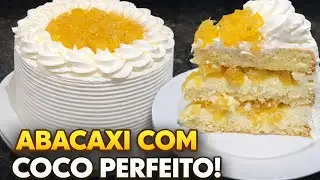 BOLO DE ABACAXI COM COCO 