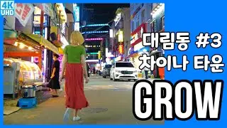 [Grow - HOAX]  Girl's Night Walk in Daerimdong China Town 🚶 Seoul, Korea 🎶 Pop Playlist Channel