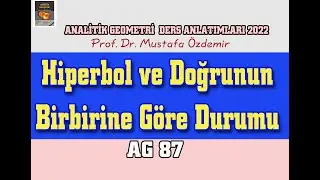 AG87 Hiperbol ve Doğrunun Birbirine Göre Durumu