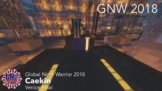 Caekin at the Venice Finals Course - Global Ninja Warrior 2018