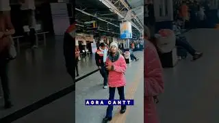 Agra cantt railway station Agra chhavni stationTaj Mahal Agra #train #indianrailways #tajmahal