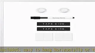 Amazon Basics Small Dry Erase Whiteboard, Magnetic White Board with Marker and Magnets - 11 x 14 In