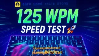 🔥 125 WPM Typing Speed Test on Monkeytype | Fast Typing Tips 🚀 #typing #touchtyping #monkeytype