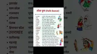 #प्रमुख भारत के लोक नृत्य#Major Indian folk dances#इंडिया