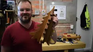 3D Wooden Christmas Tree made with a Bandsaw