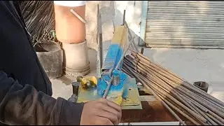 Steel Bending And Rebar Cutting Craftsman Matel Work #viral