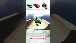 Ramp Car Stunt 🚗 | Challenge Video indian bike Driving 3D 🤩 | #indianbikedriving3d #gta