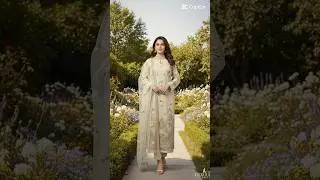Luxury Arabic Lawn Embroidered Suit | Elegant Beige 3-Piece Dress  |Summer Festive Collection 2025&rdquo;