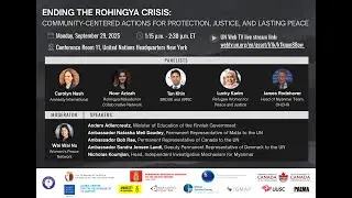 UNHQ side event on ending the Rohingya crisis in observation of the HLC
