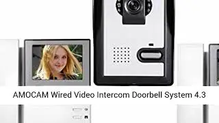 AMOCAM Wired Video Intercom Doorbell System