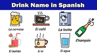 Drinks Vocabulary in Spanish | List of  Drinks in Spanish