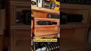 French cleat shelf styles #frenchcleat #tools #organization #workshop #storage