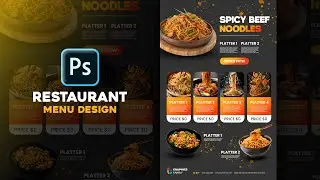 Restaurant Menu Design in Photoshop | Modern & Clean Layout