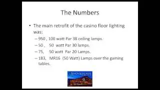 Calculating a ROI for LED Retrofits in Casinos