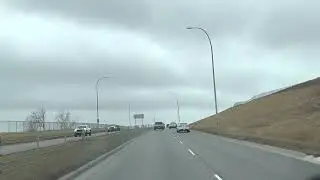 Driving from Aviation way to Edgebrook Rd NW Calgary City AB Canada