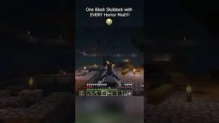 One Block Skyblock But With ALL Horror Mods #minecraft