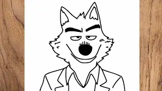 How to draw MR. WOLF from The Bad Guys