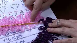 Mulher.com 01/06/2015 Helen Mareth - Cropped inverno crochê de grampo Parte 2/2