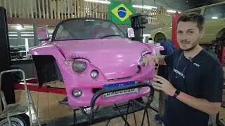 CHASSI TUBULAR PARA BUGGY BRM  COM SUSPENSÃO DUPLO A // DANONINHO, BUGGY ROSA